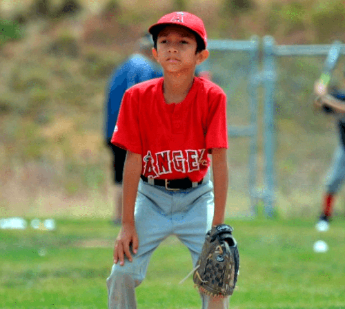 Jordy Almgren in the Outfield
